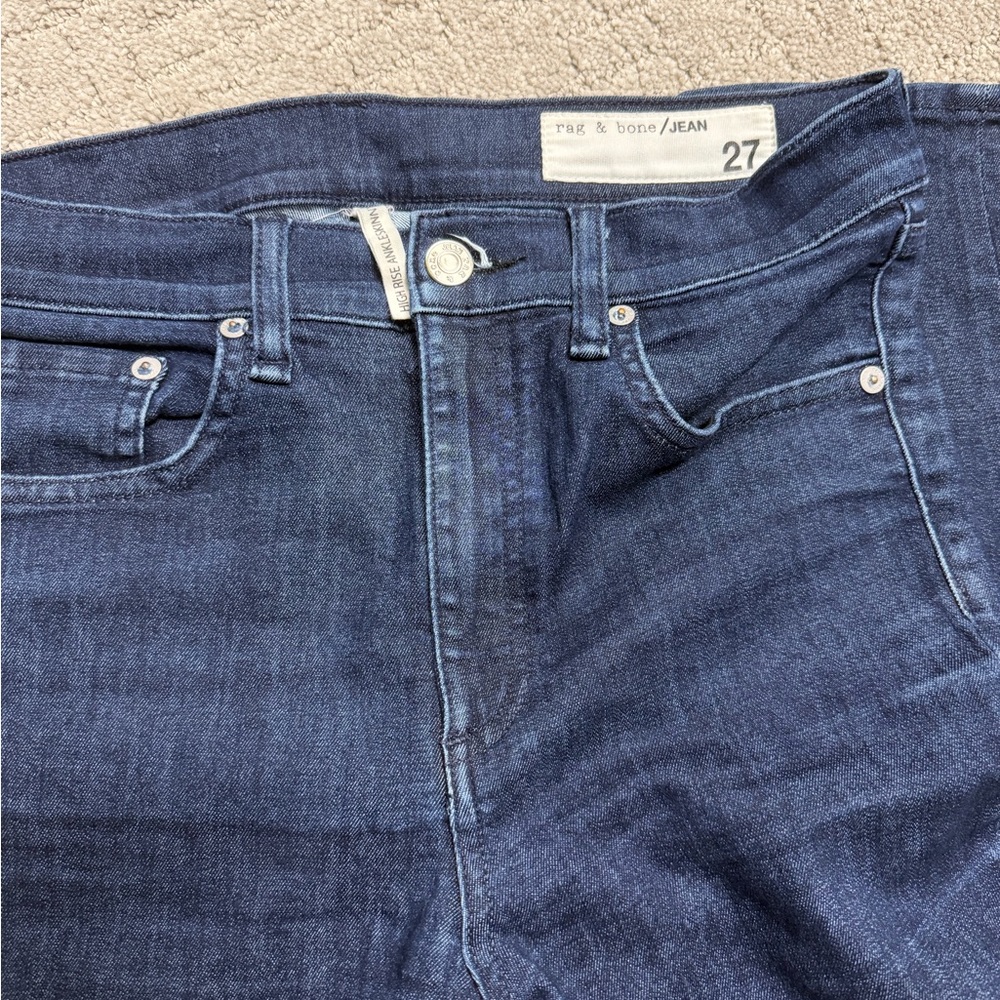 rag & bone Dark Indigo High-Rise Jeans